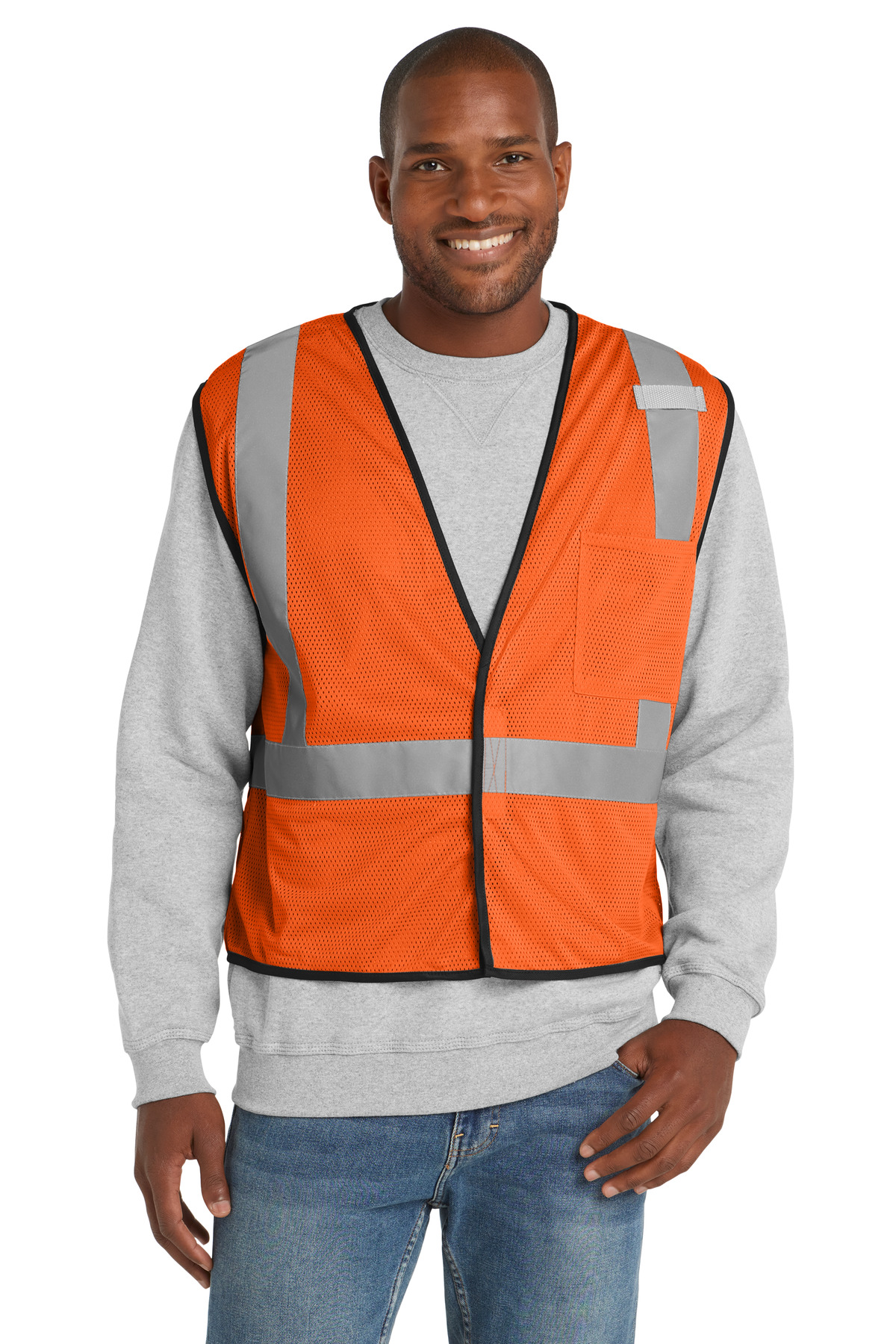 CornerStone ANSI 107 Class 2 Economy Mesh One-Pocket Vest. CSV100 8