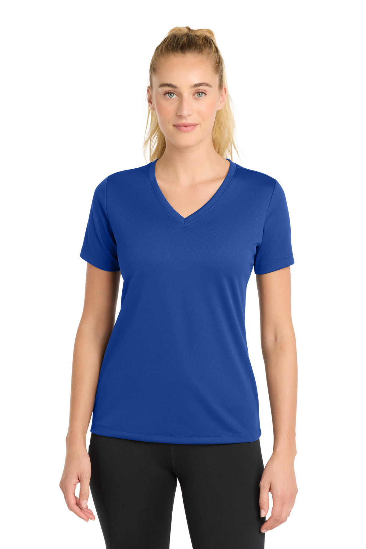Sport-Tek Women's PosiCharge RacerMesh V-Neck Tee. LST340 116
