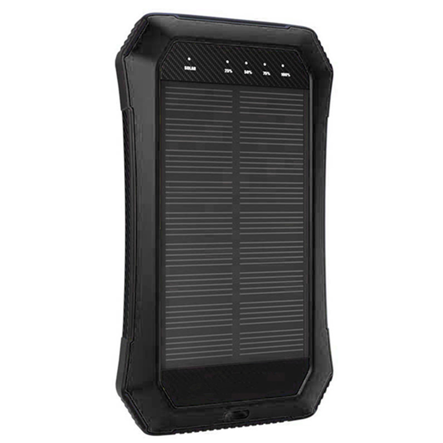 10000Mah Micro-Usb Input Solar Power Bank Flashlight 4