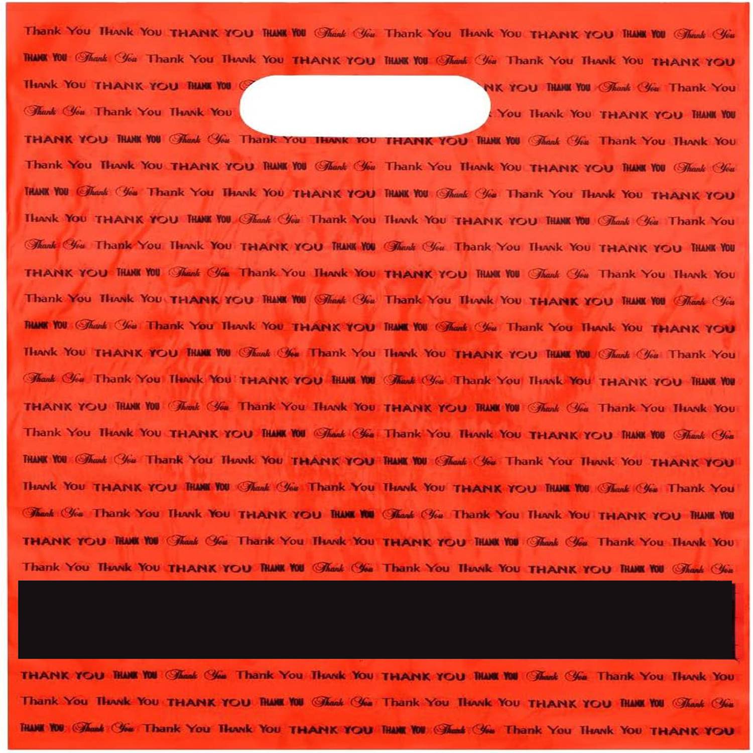 9" x 12" Die Cut Handle Plastic Bag 6