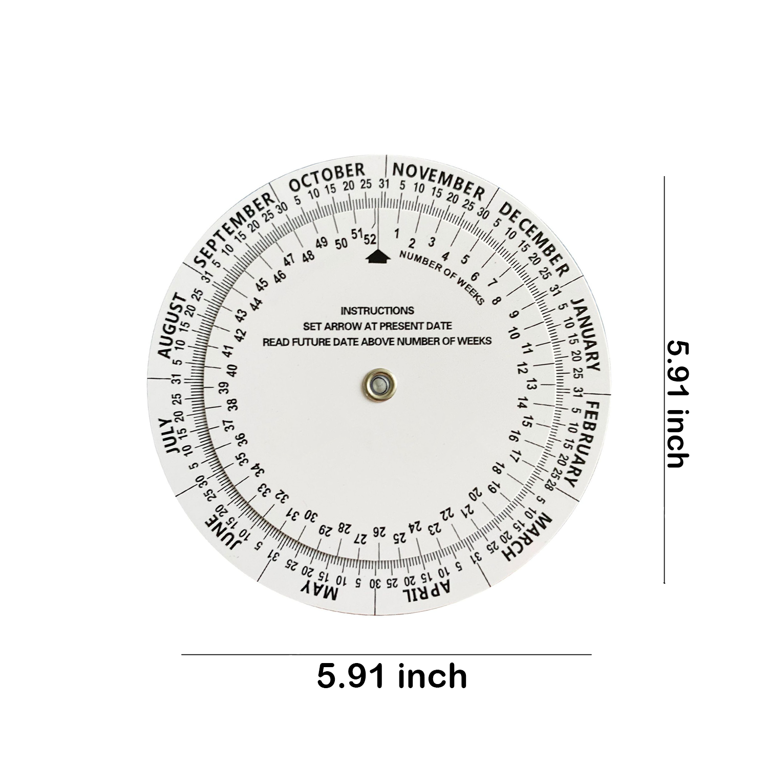 5.9-Inch Pregnancy Date Wheel - Accurate & Portable 2