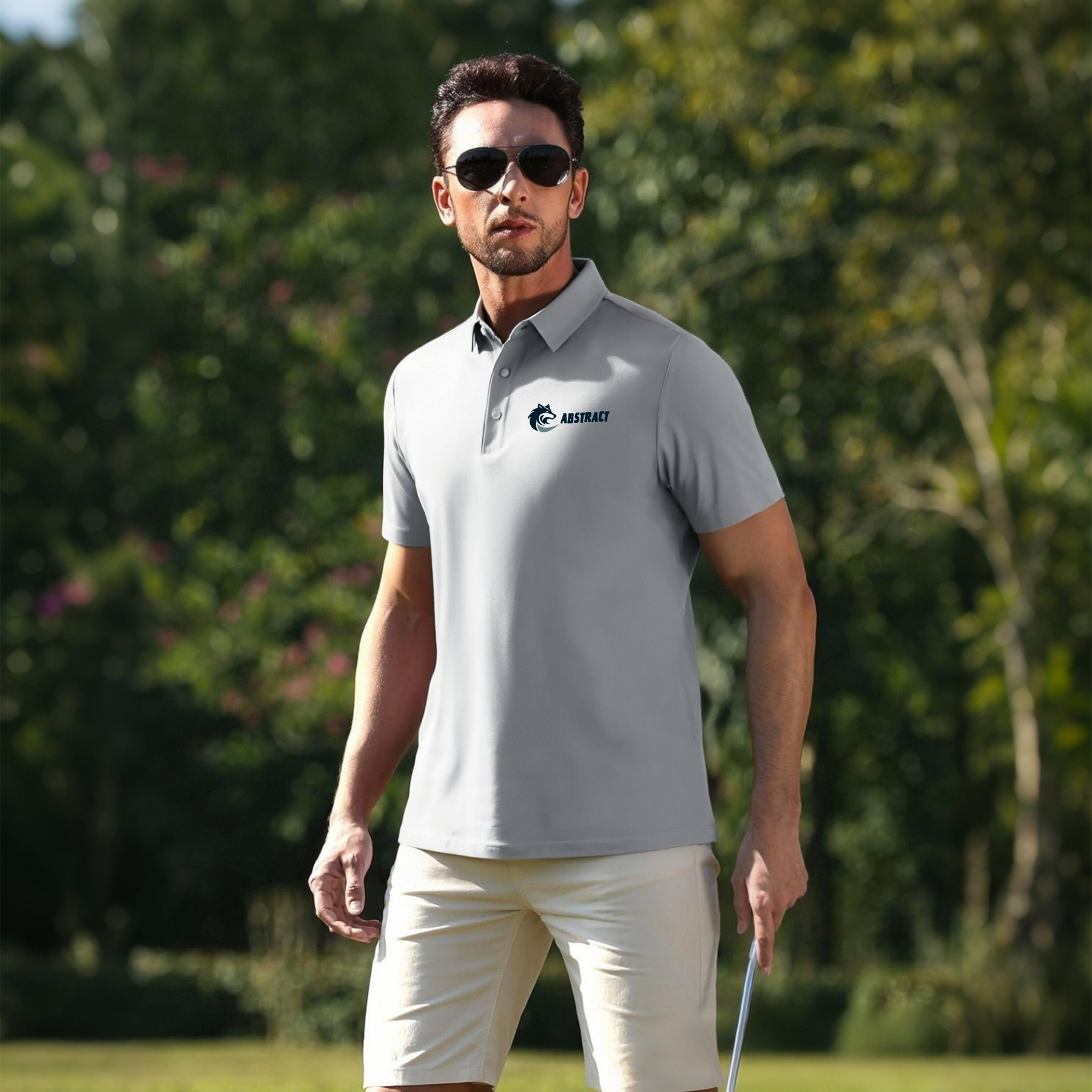 Men's Athletic Performance Short Sleeve Polo Shirt 3
