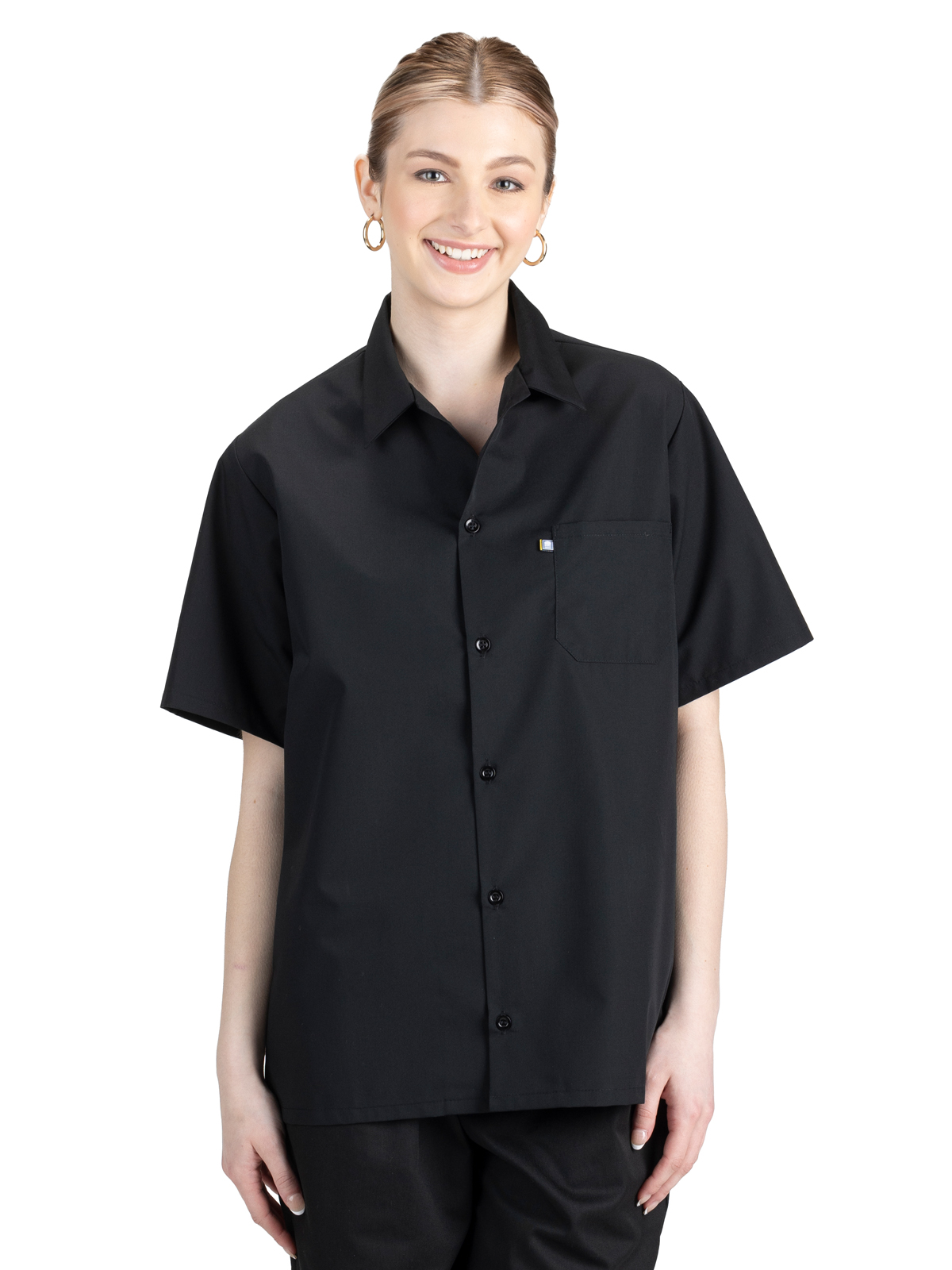 Edwards Shirts & Blouses - Unisex 1-Pocket Button Closure Cook Shirt