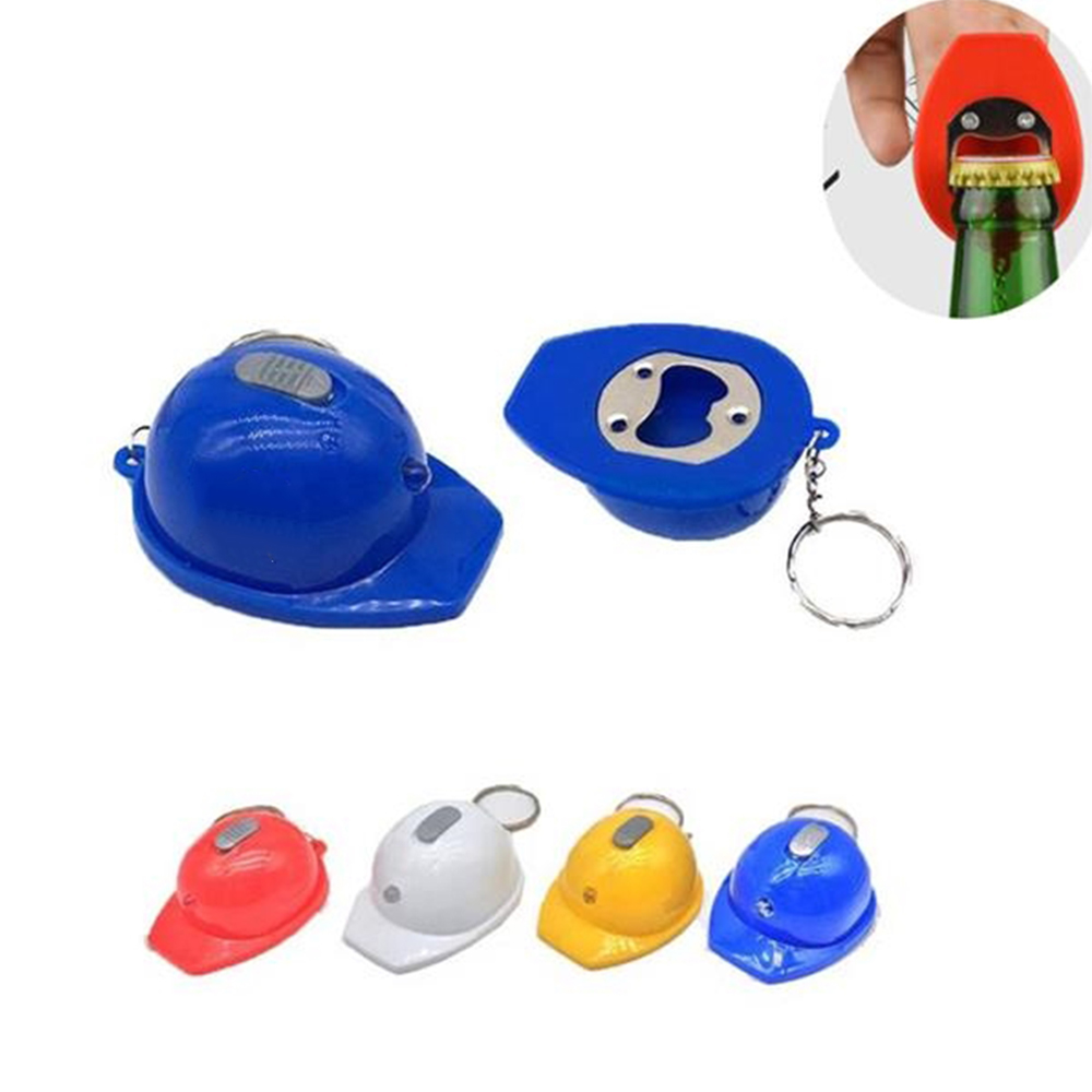 Helmet-shape Bottle Opener Keychain 2