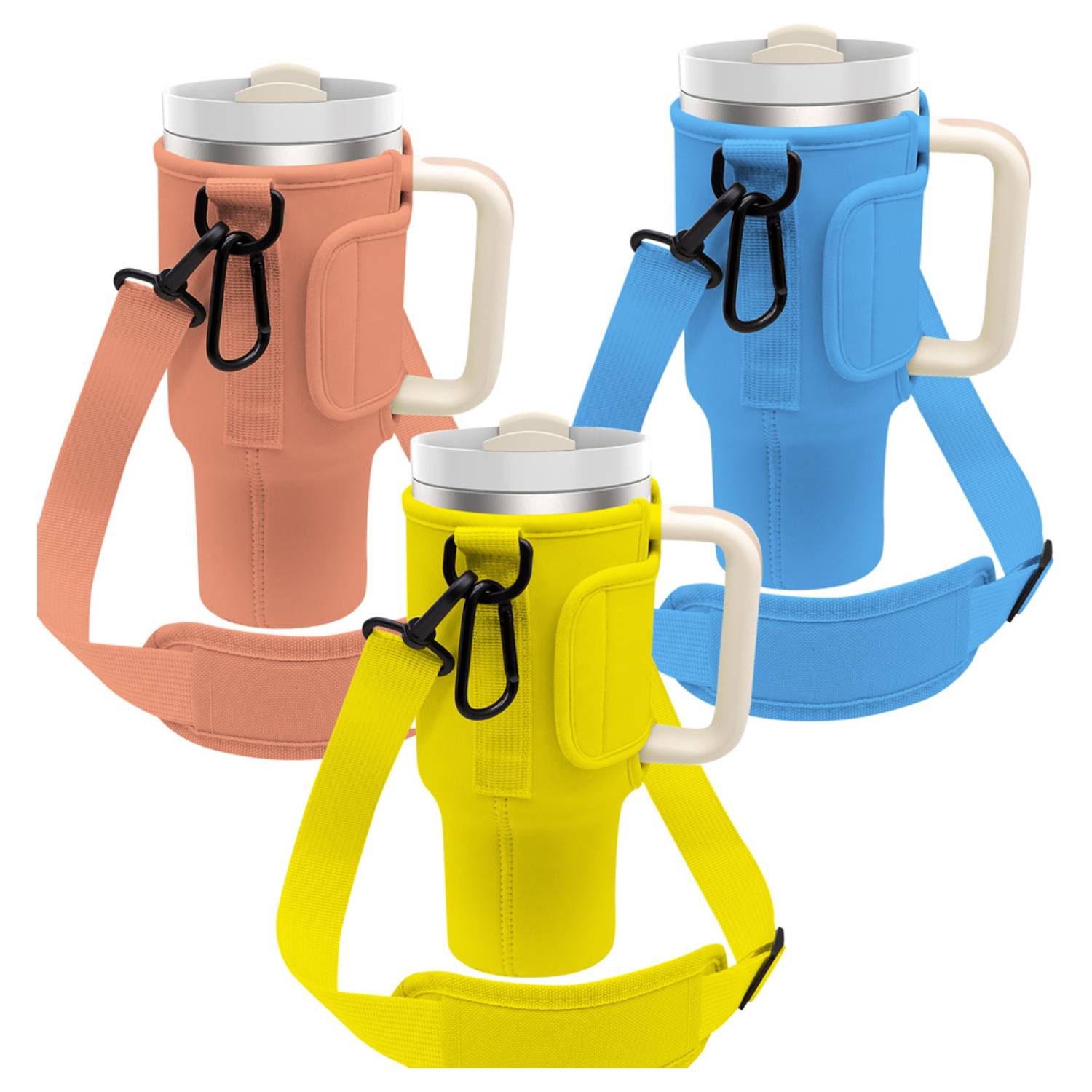 Neoprene Tumbler Sleeve with Shoulder Strap, 40 oz. 3