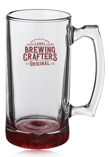 12 oz. Libbey Groomsmen Glass Beer Mugs 2