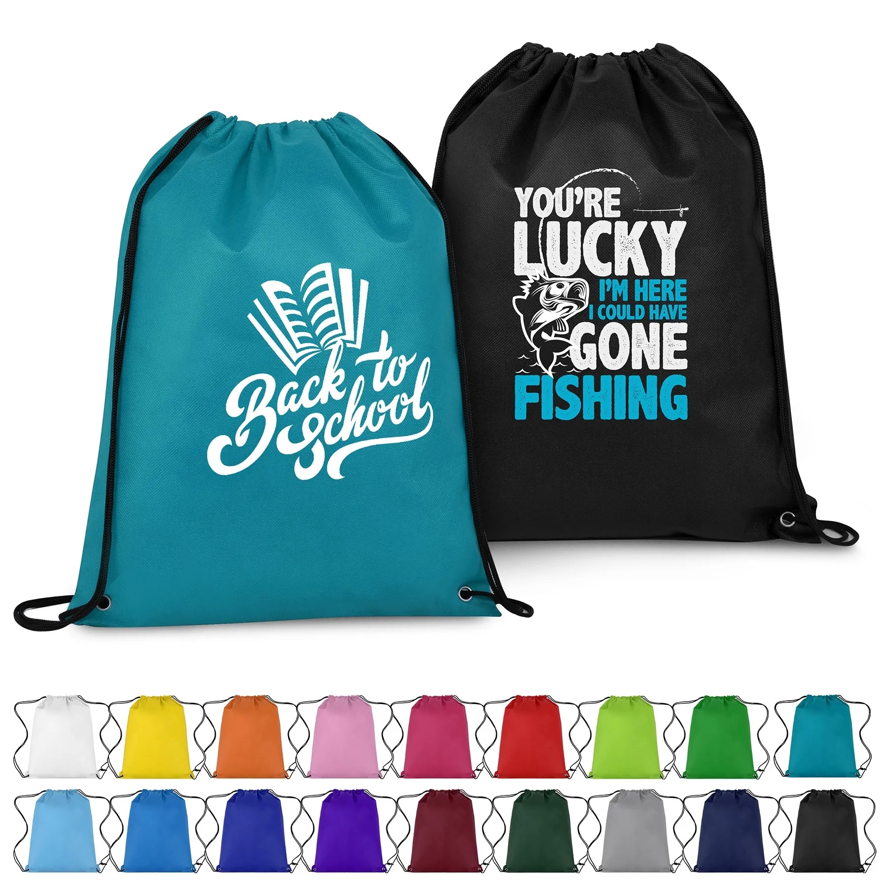 Non-Woven Drawstring Cinch Backpack 9