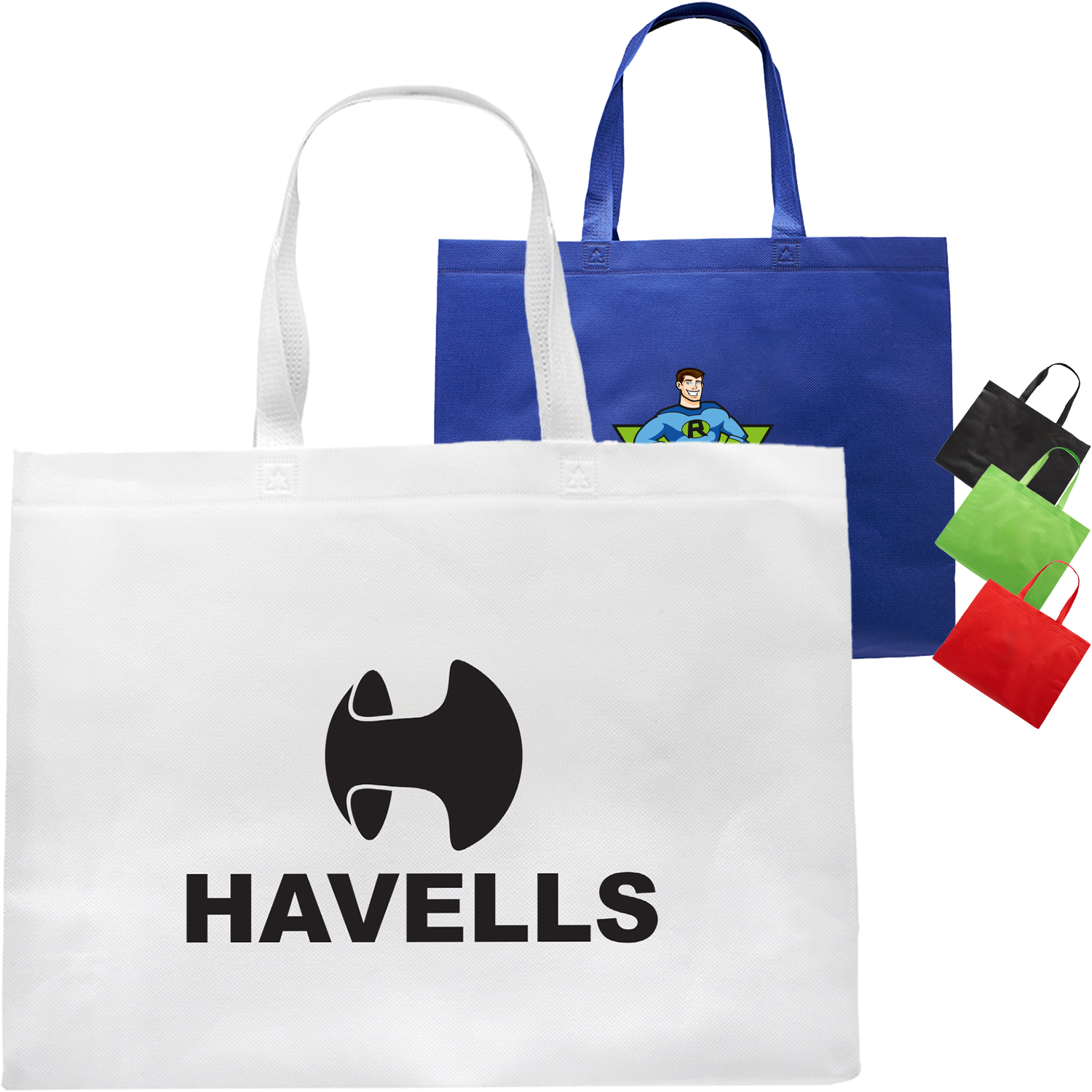 Jumbo Size Durable W/ Gusset Tote Bag (15.5" X 3.5" X 14") 3