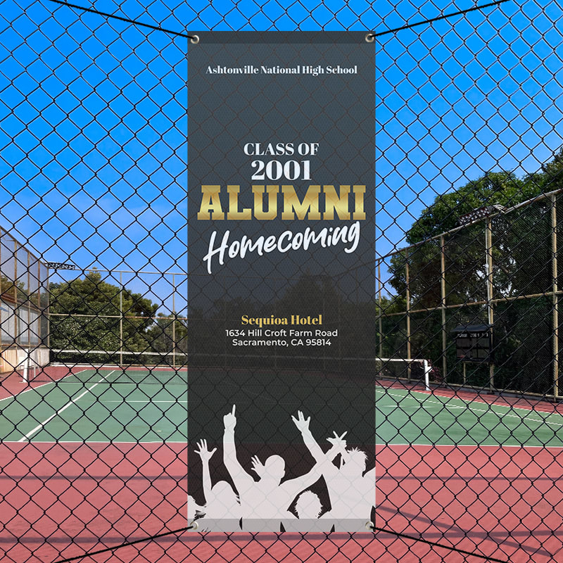 Custom 8' X 3' Mesh Banners 3