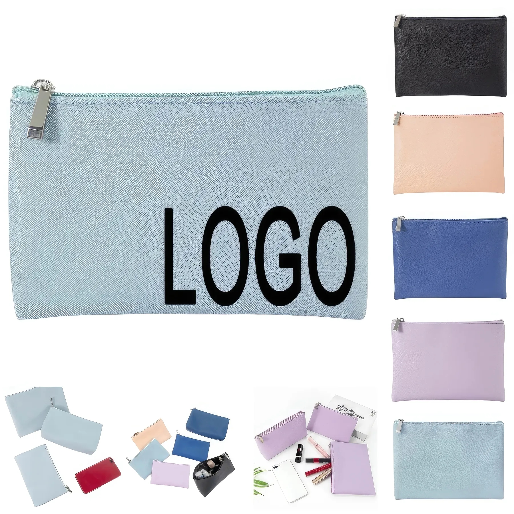Custom Travel Makeup Organizer Pouch & Cosmetic Toiletry Bag 14