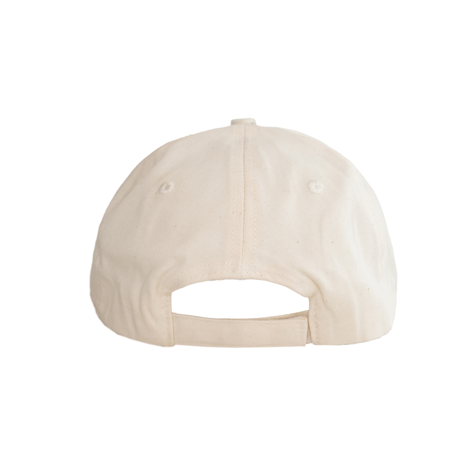 Structured Cream Velcro Cap 3