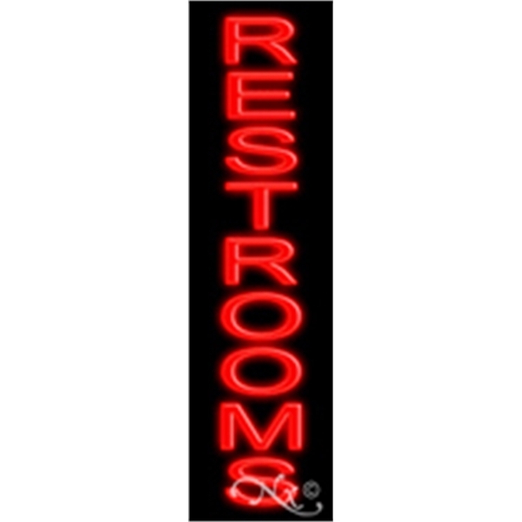 Restrooms Economic Neon Sign 2