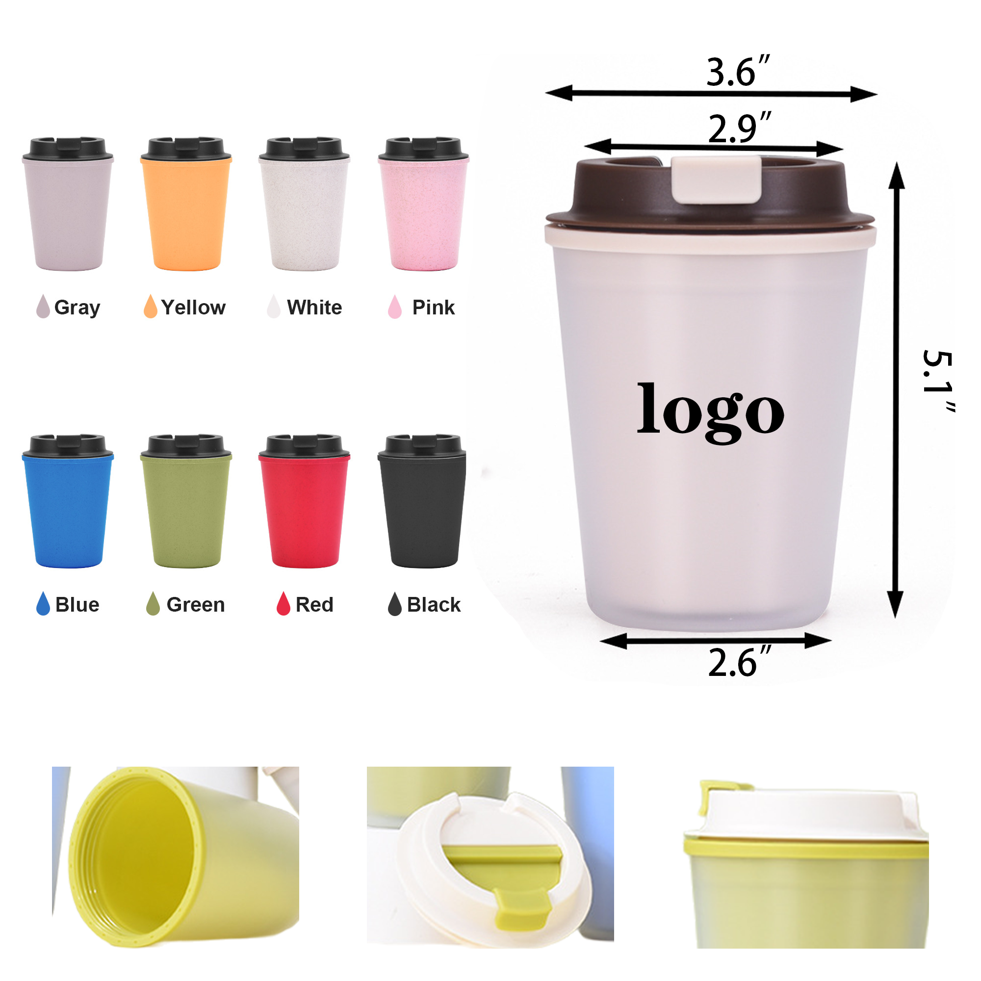 12oz Customized Coffee Cup 1