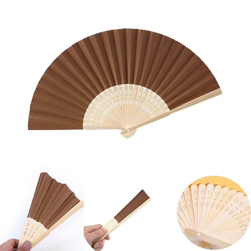 Full-color Folding Bamboo Paper Hand Fan 3