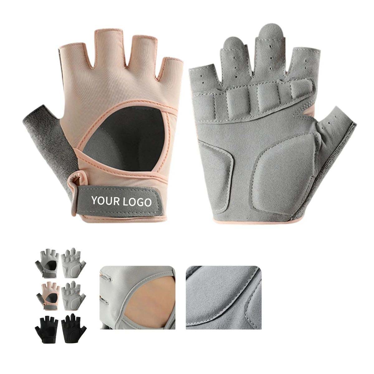 Cycling Gloves with Polyester Spandex Blend 2