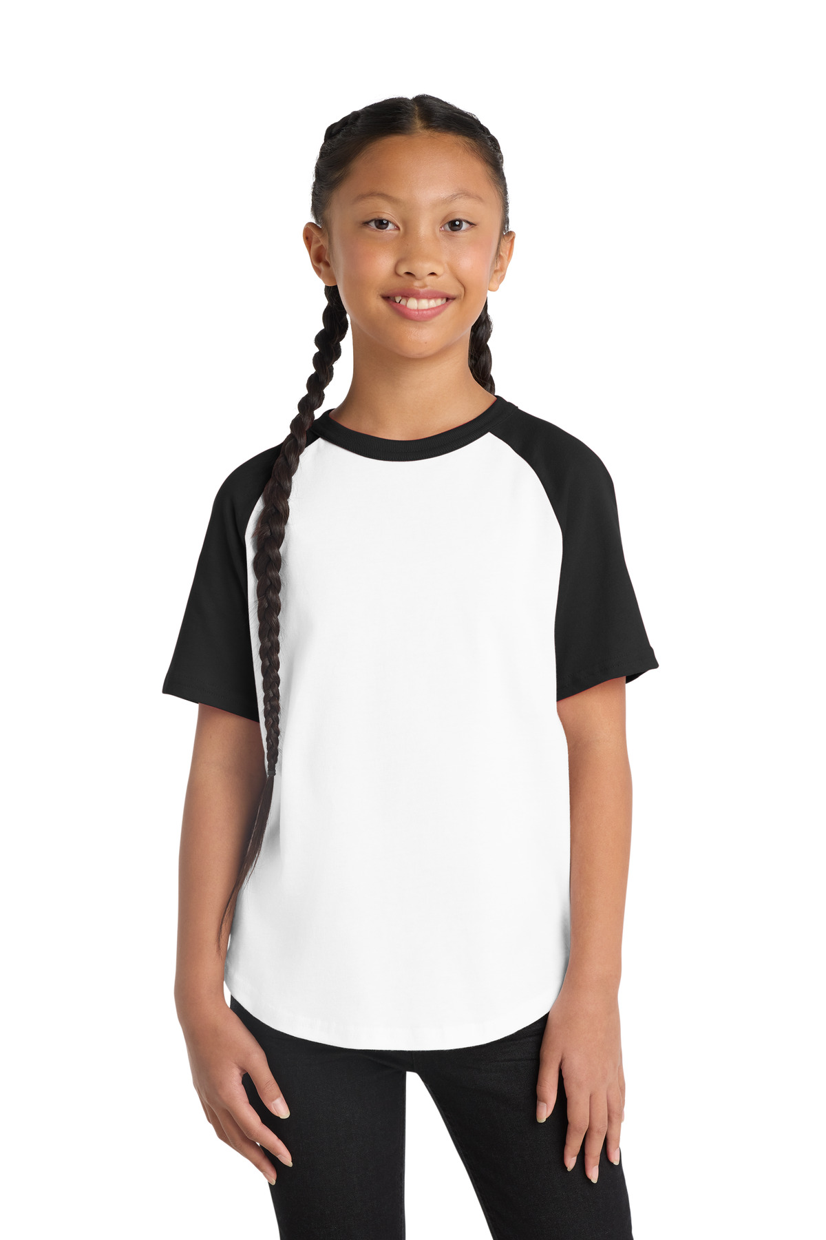 Sport-Tek Youth Short Sleeve Colorblock Raglan Jersey. YT201 17