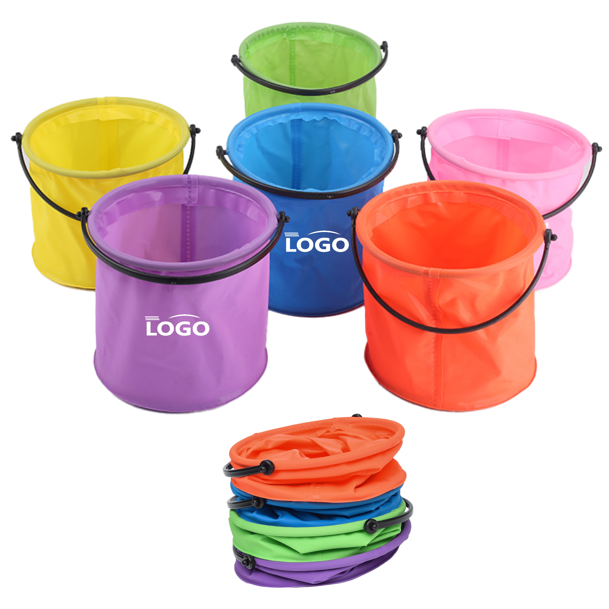 Outdoor Collapsible Camping Fishing Car Washing Bucket 2