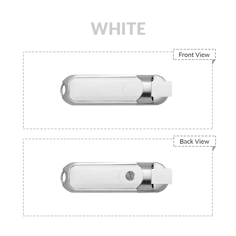 Rectangular Leather USB Flash Drive 3