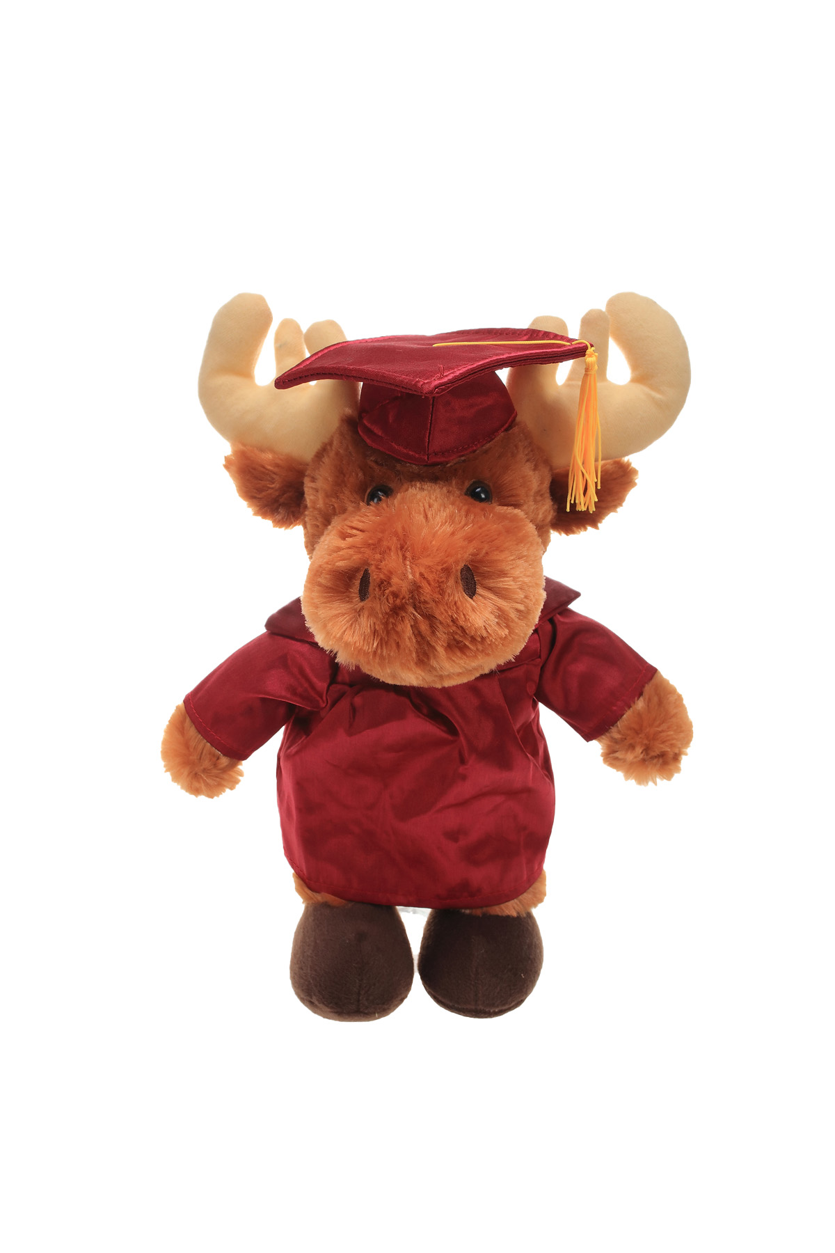 soft plush Moose with graduation cap &gown 4