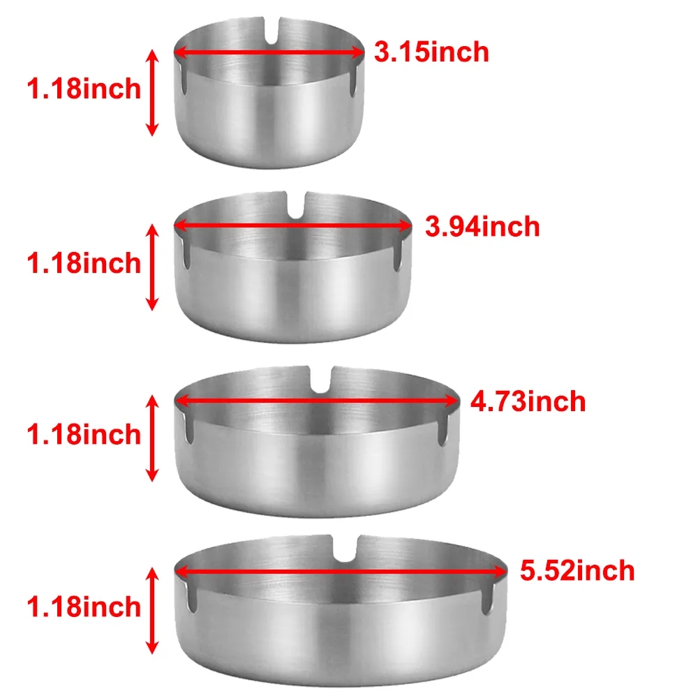 Stainless Steel Cigarette Ashtray 4