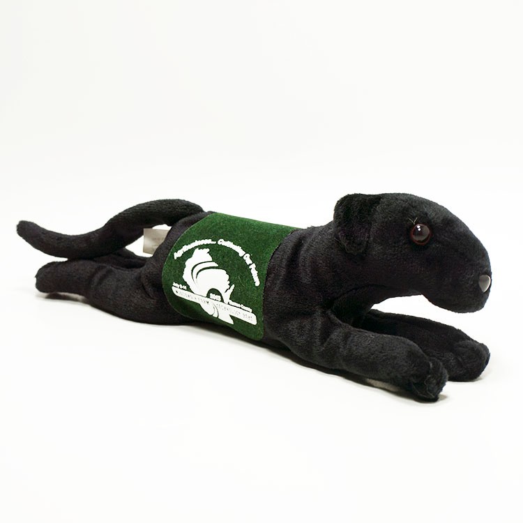 10" Greyhound - Black w/ saddle and one color imprint 2