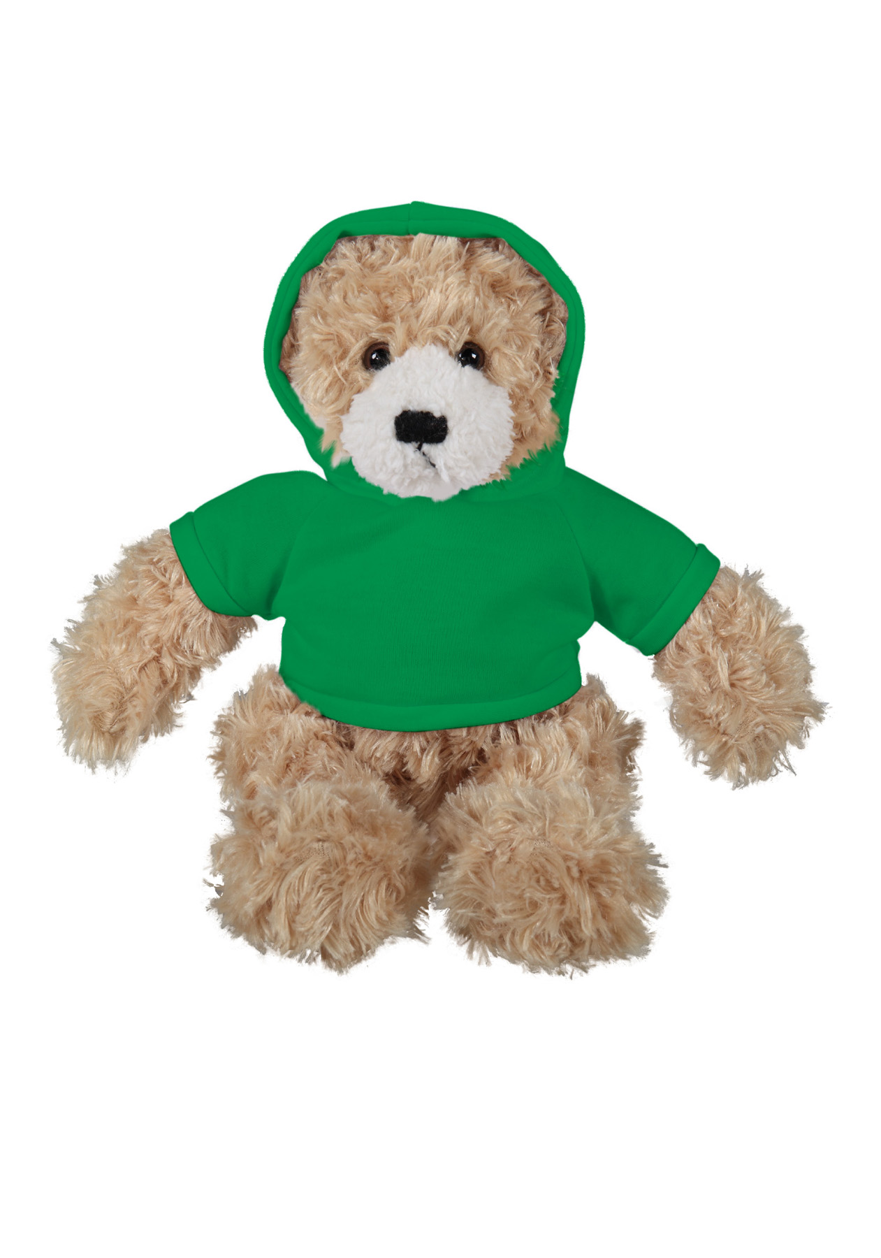 soft plush Beige Brandon Bear  with hoodie 18