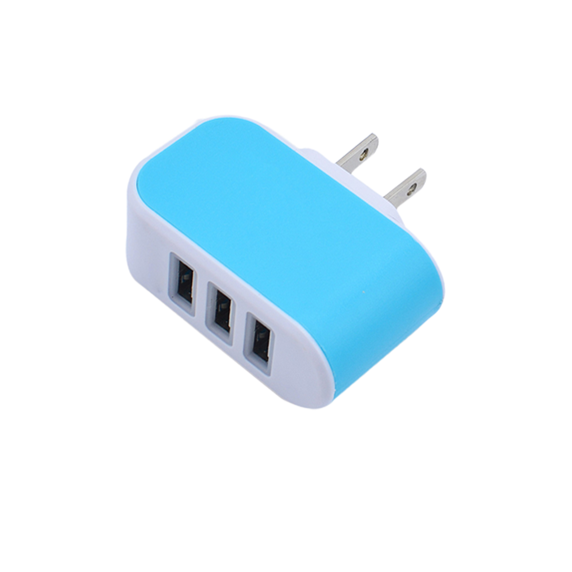 ABS 3-Port USB Wall charger With Led 6