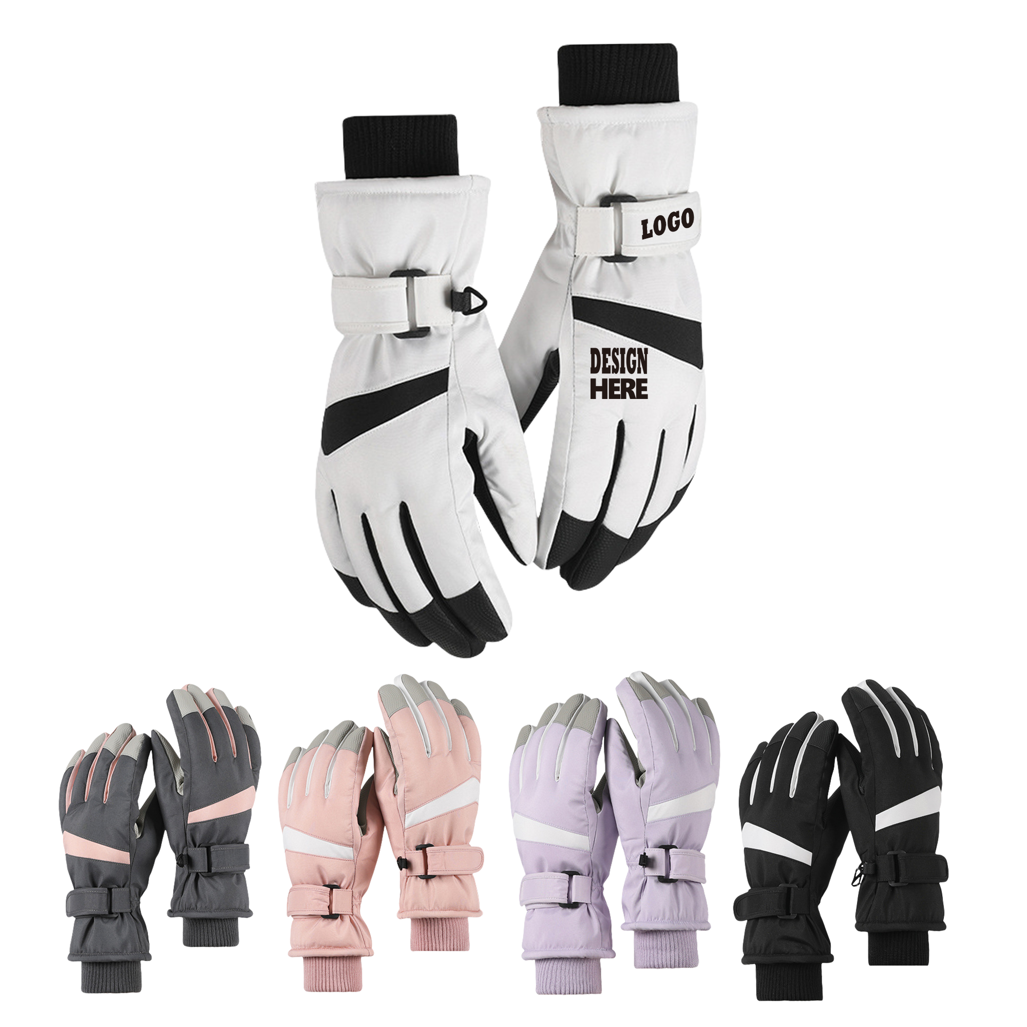 Waterproof Winter Ski Gloves MOQ100 5