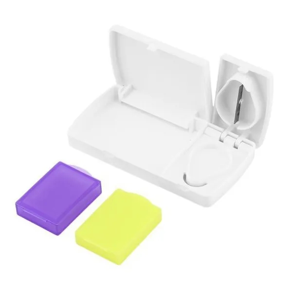 2 Compartment Pillbox with Pill Cutter 3
