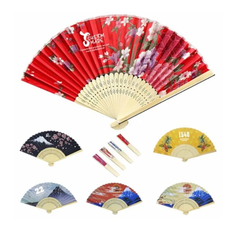 Custom Bamboo Folding Hand Fan 1