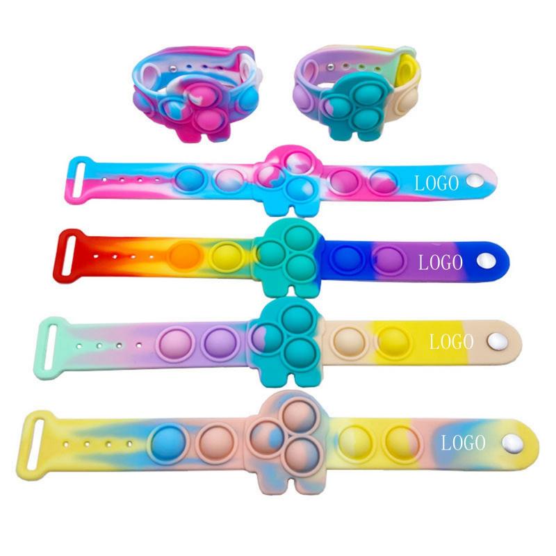 Silicone Push Bubble Fidget Toy Bracelet 3