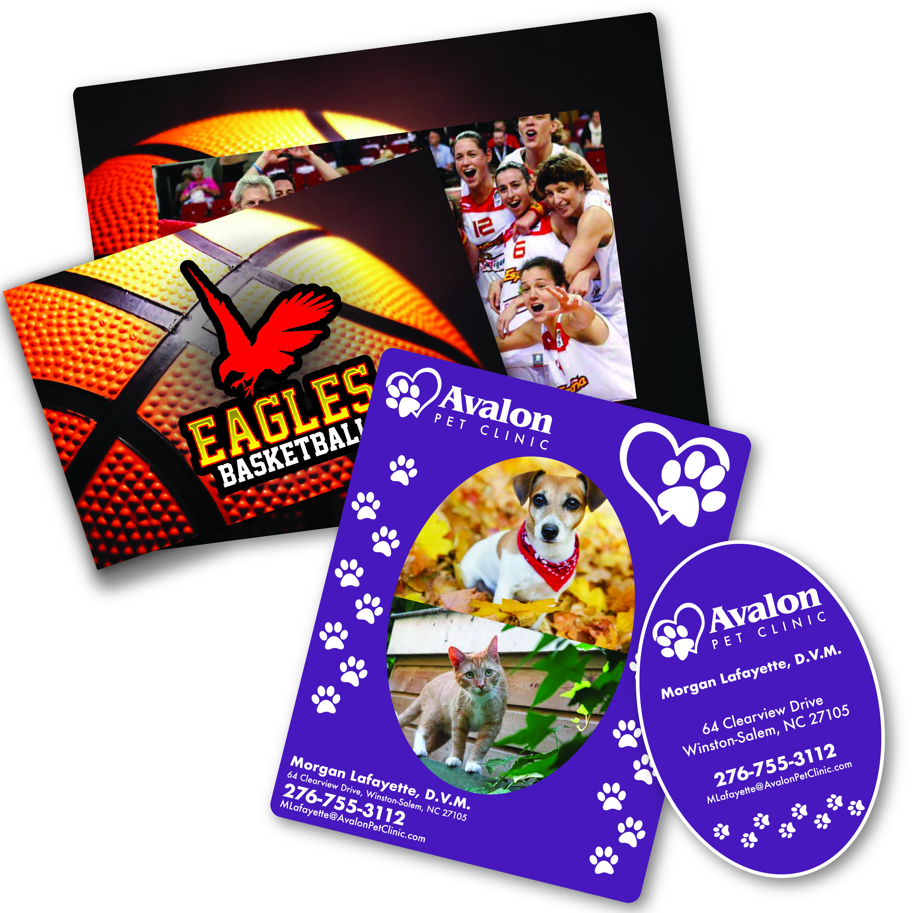 Photo Frame Magnet w/Round Corners & Oval Cutout Magnet - 3.5" x 4.5" - 20 mil