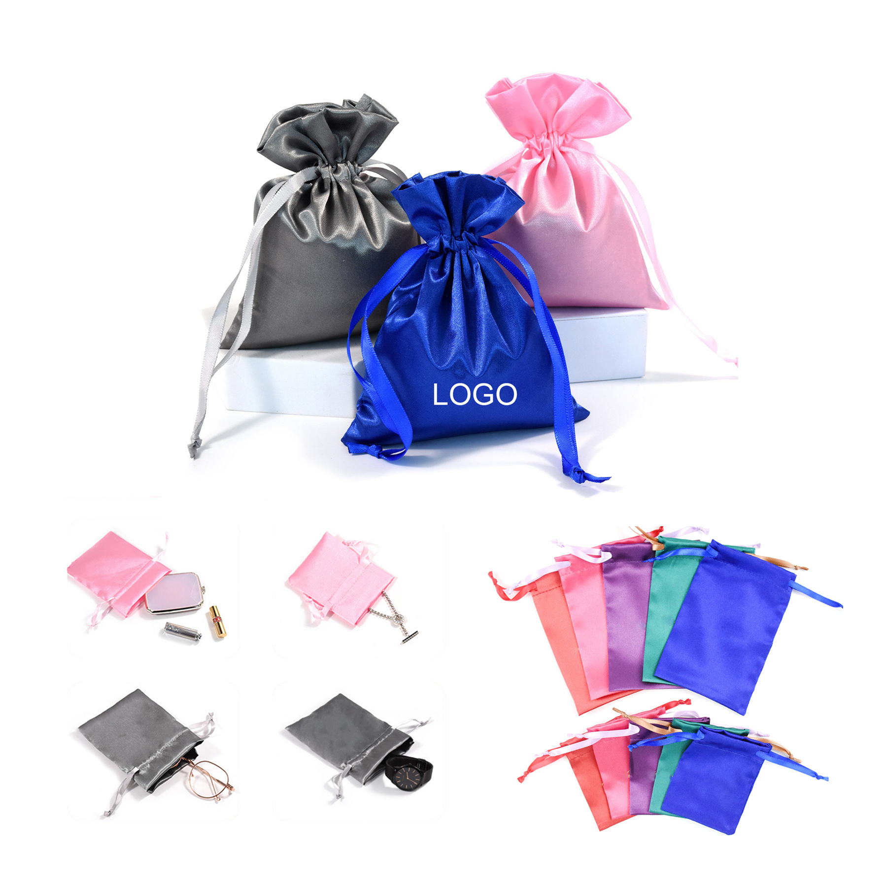 Satin Drawstring Storage Bag 2