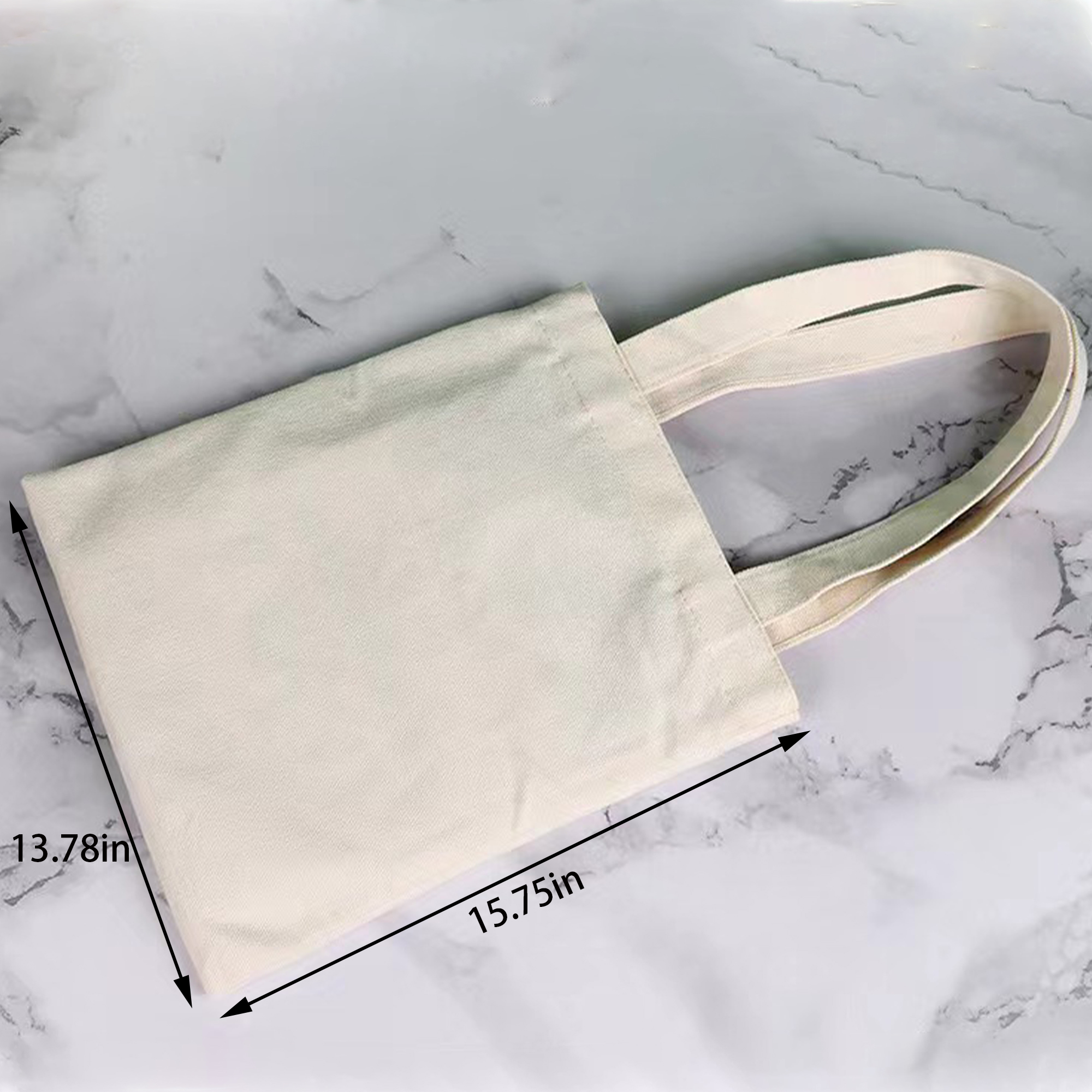 Blank Canvas Handbag With Customizable Logo 2