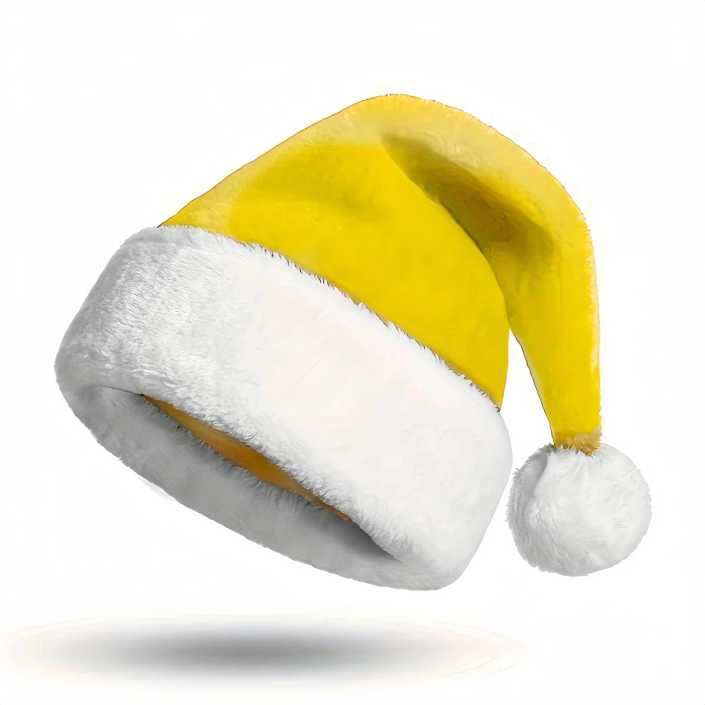 Polyester Thick Flanged Plush Christmas Hat 4