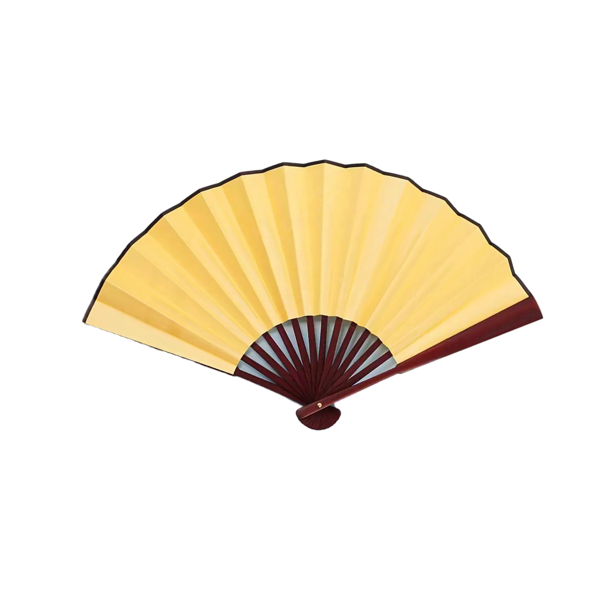 Bamboo 2-Sided Full Color Handheld Cloth Folding Fan MOQ 100 8