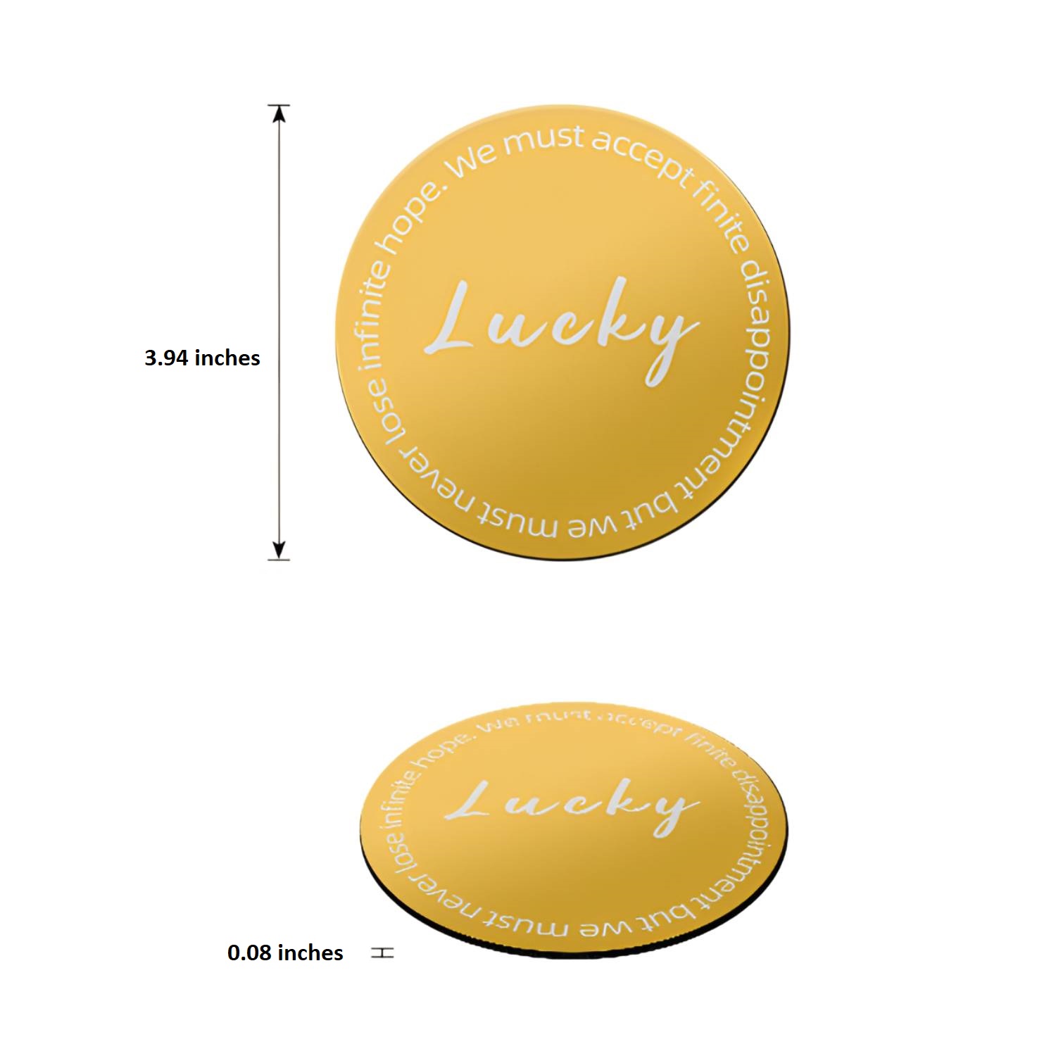 Gold Stainless Steel with EVA Base Coaster 1