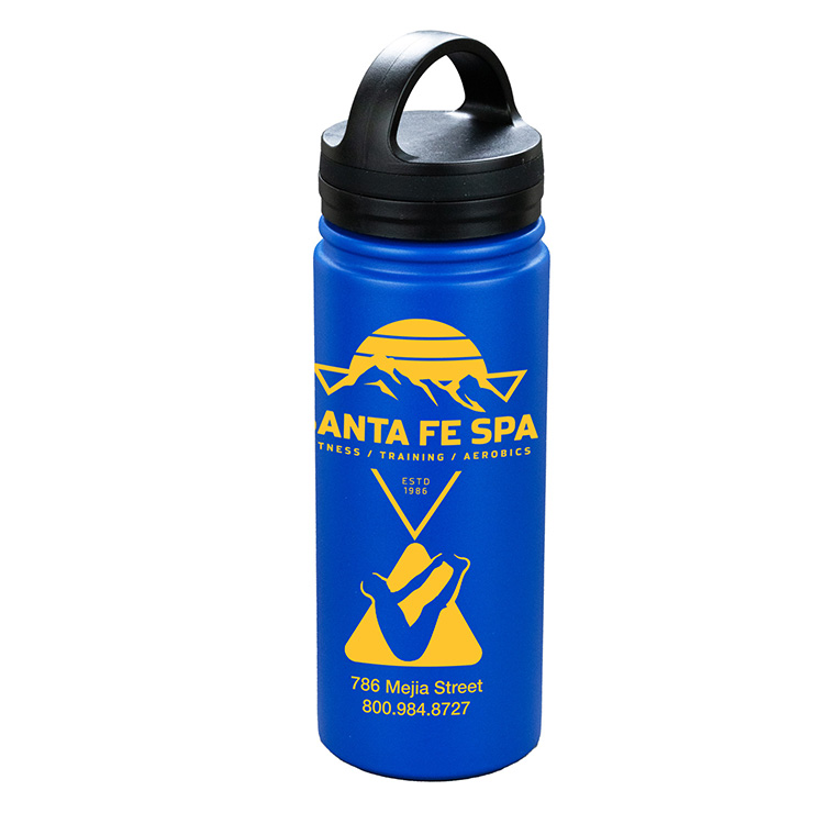 "KAUAI" 19 oz Powder Coated Double Wall Stainless Steel Tumbler With Carry Handle 8