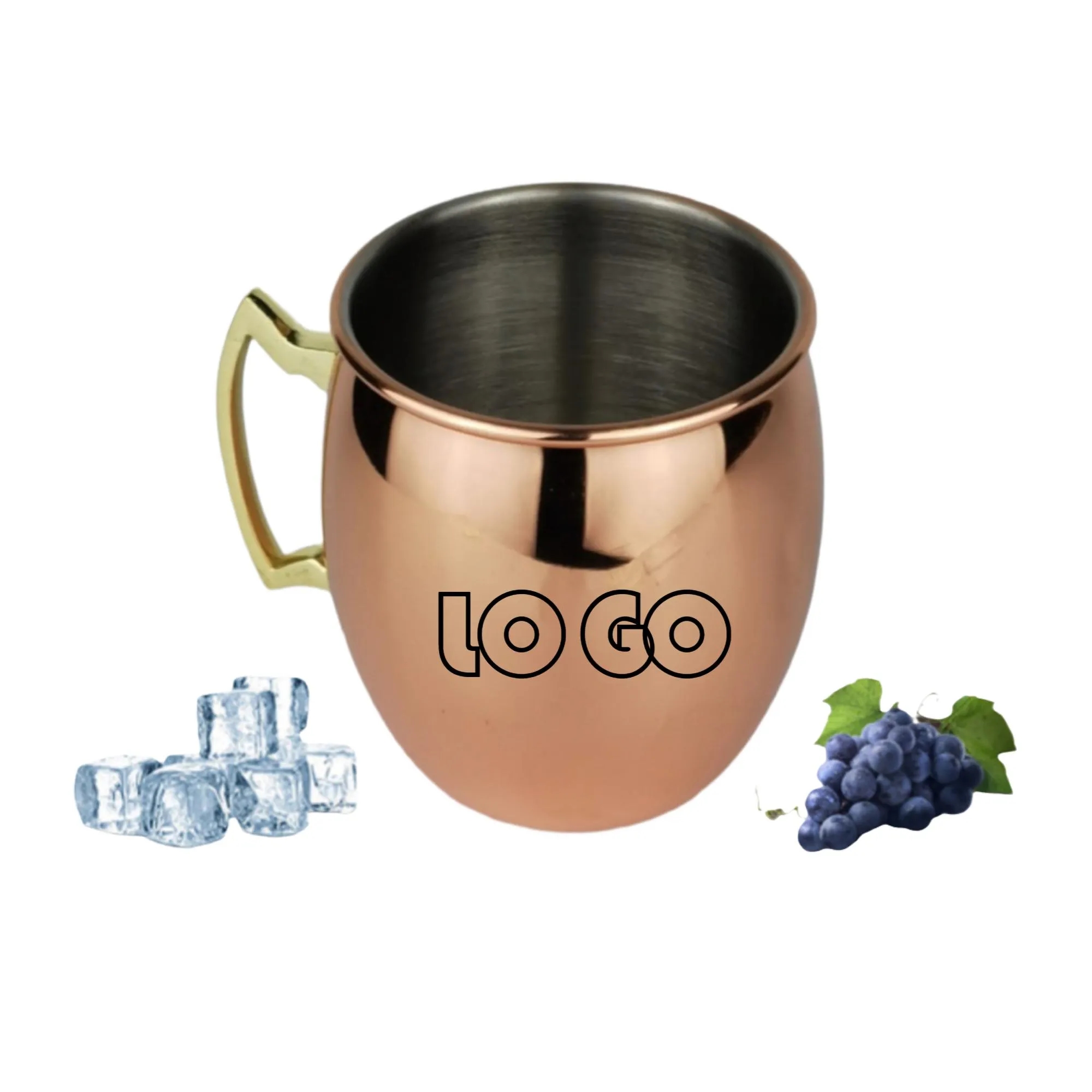18 oz Copper Coated Moscow Mule Mug 3