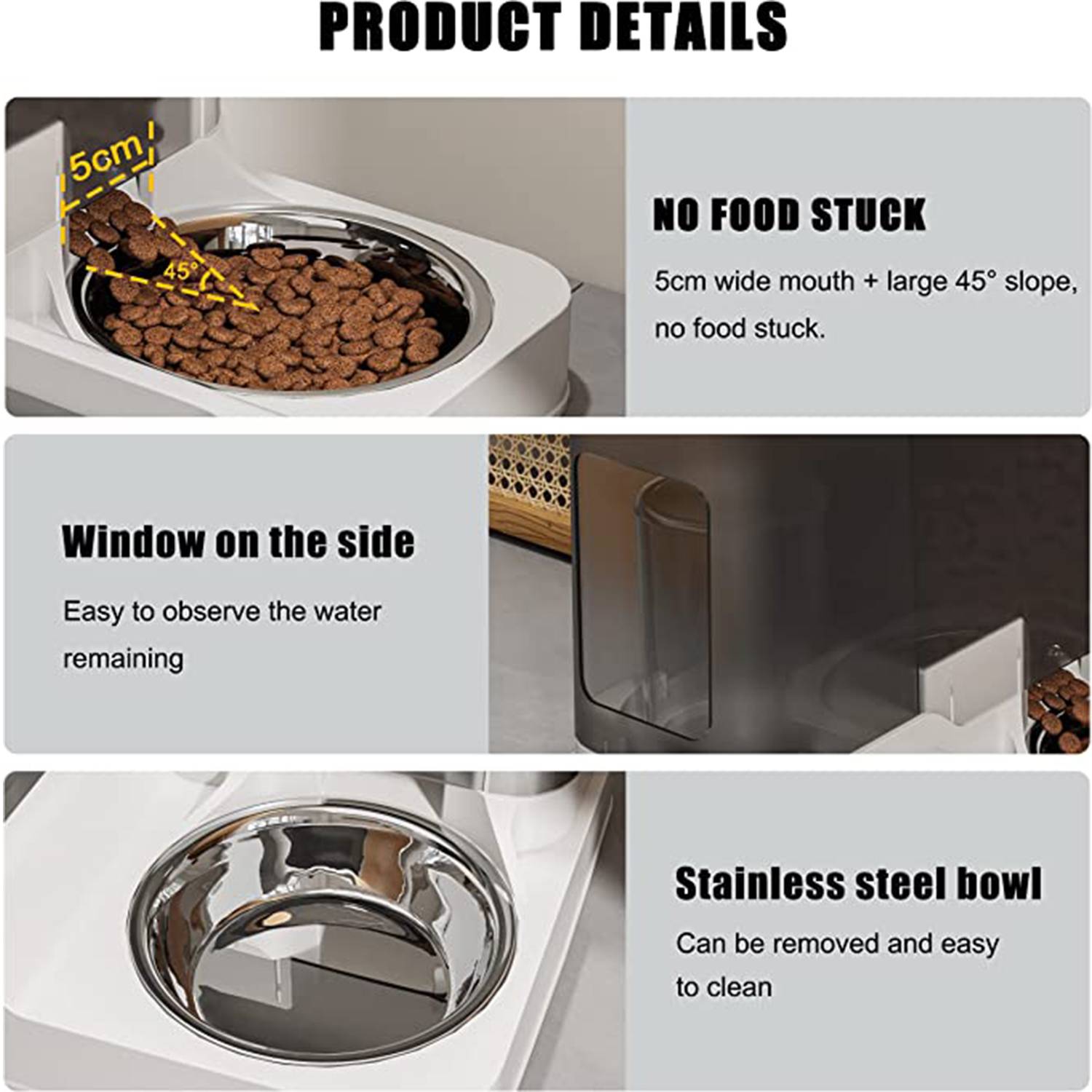 Automatic Feeder Water Dispenser Large Capacity 7