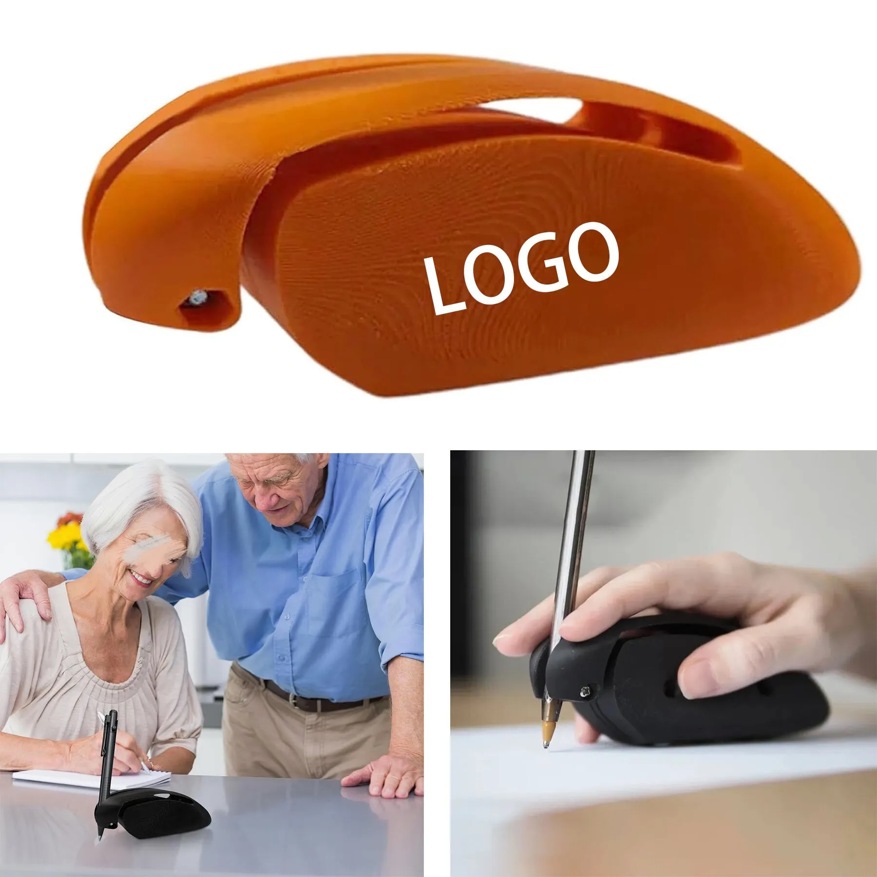 Reusable Grooved Handwriting Pen Grips &  Holder 2