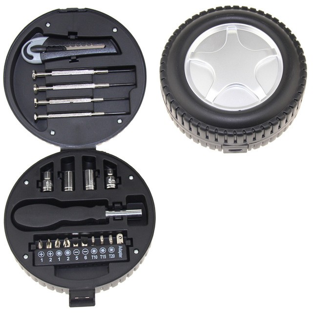 Car Wheel Shape Hand Tool Kit 3