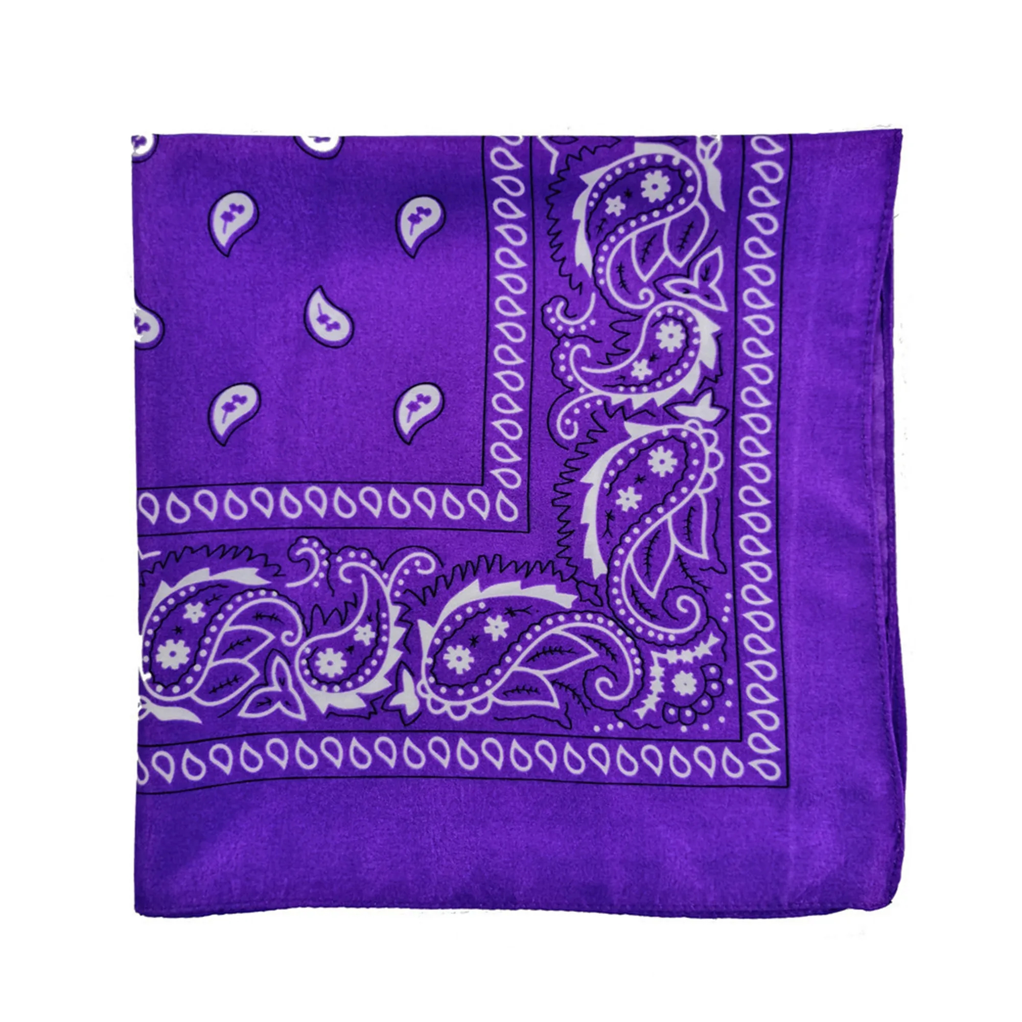 Cotton Paisley Square Scarf 13