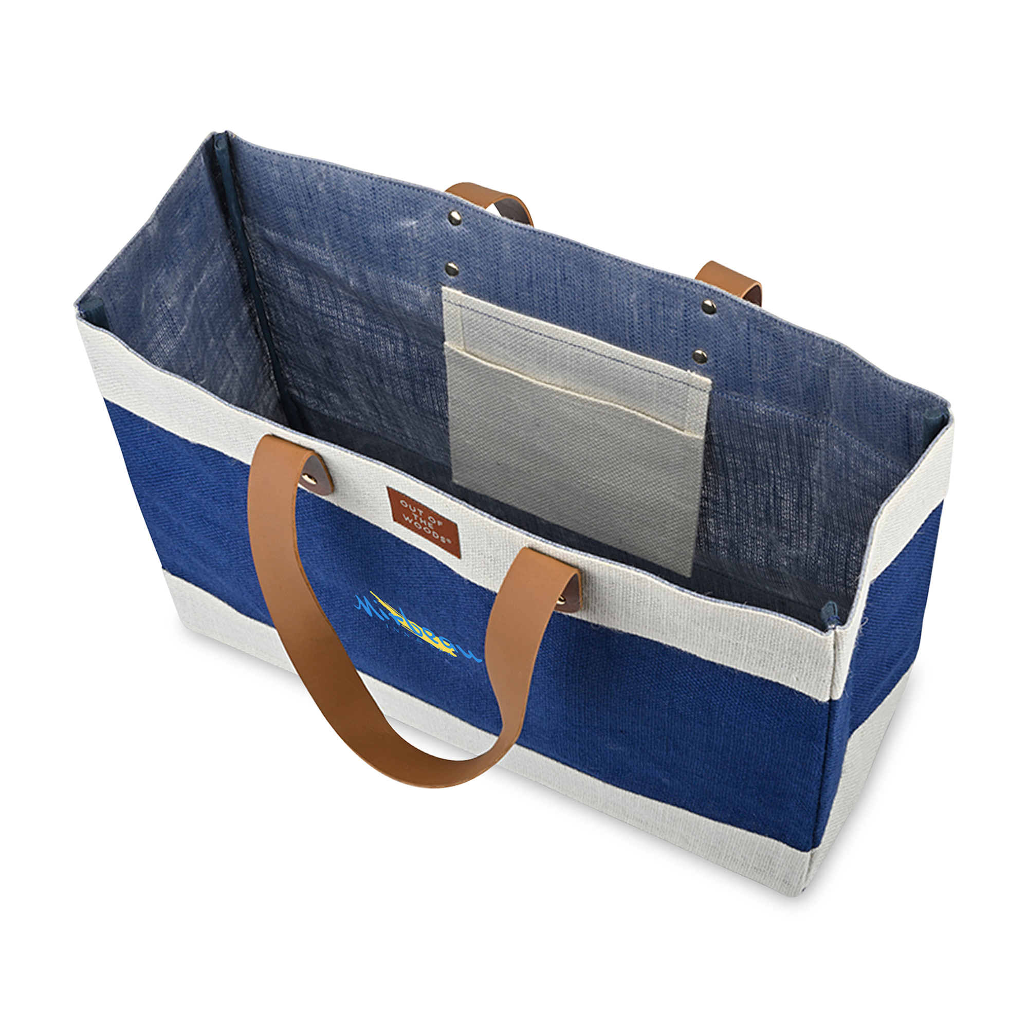 Out of the Woods® Jute Market Tote, custom tote bag with logo imprint 22