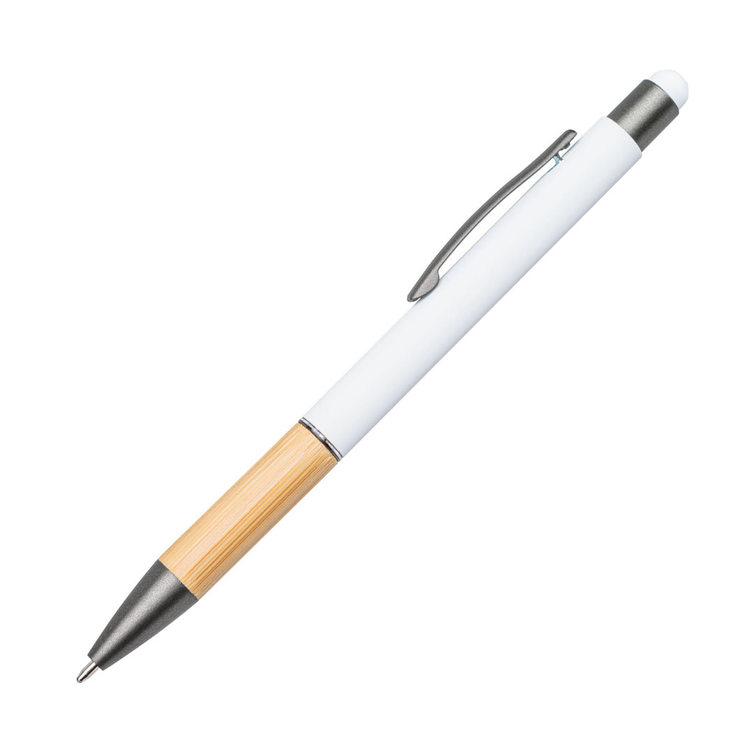 Assia Metal Pen w/Bamboo Grip & Black Refill 9