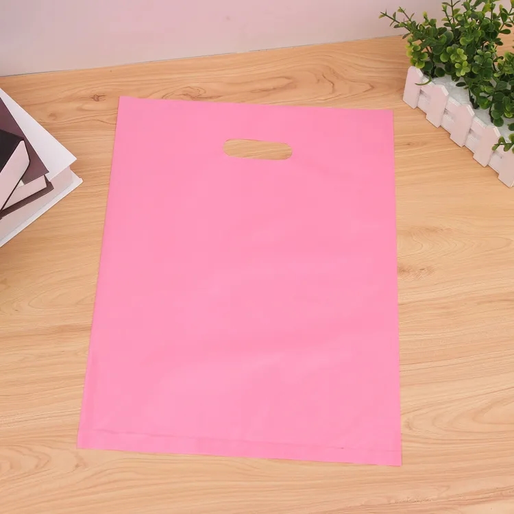 Frosted Plastic Die Cut Bag - Flexo Ink 4