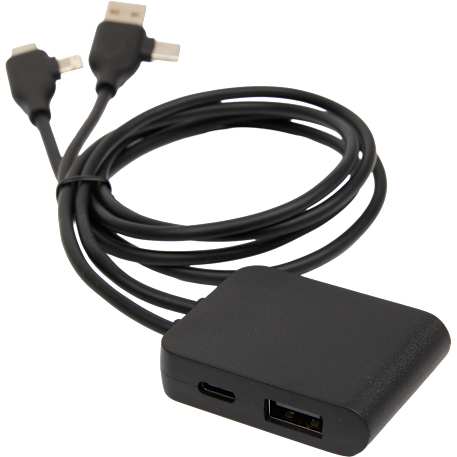 5-IN-1 Charging Cable with USB-A/C Hub 48