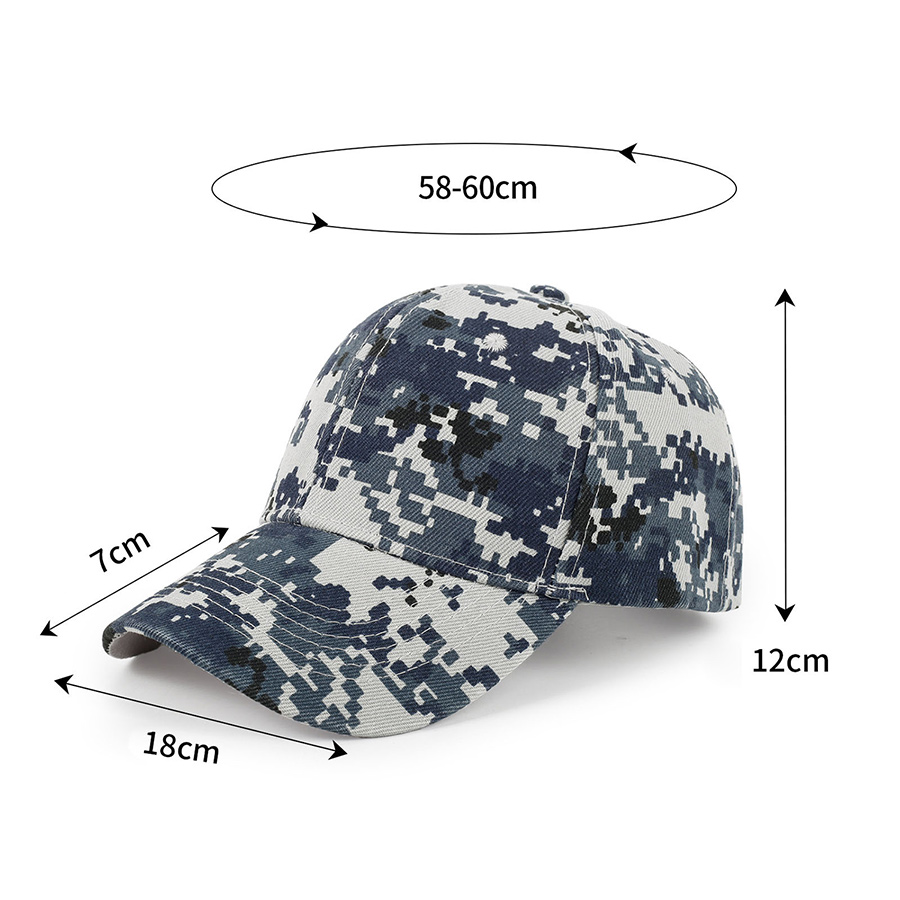 Stock Camo Polyester 6-Panel Baseball Cap 9