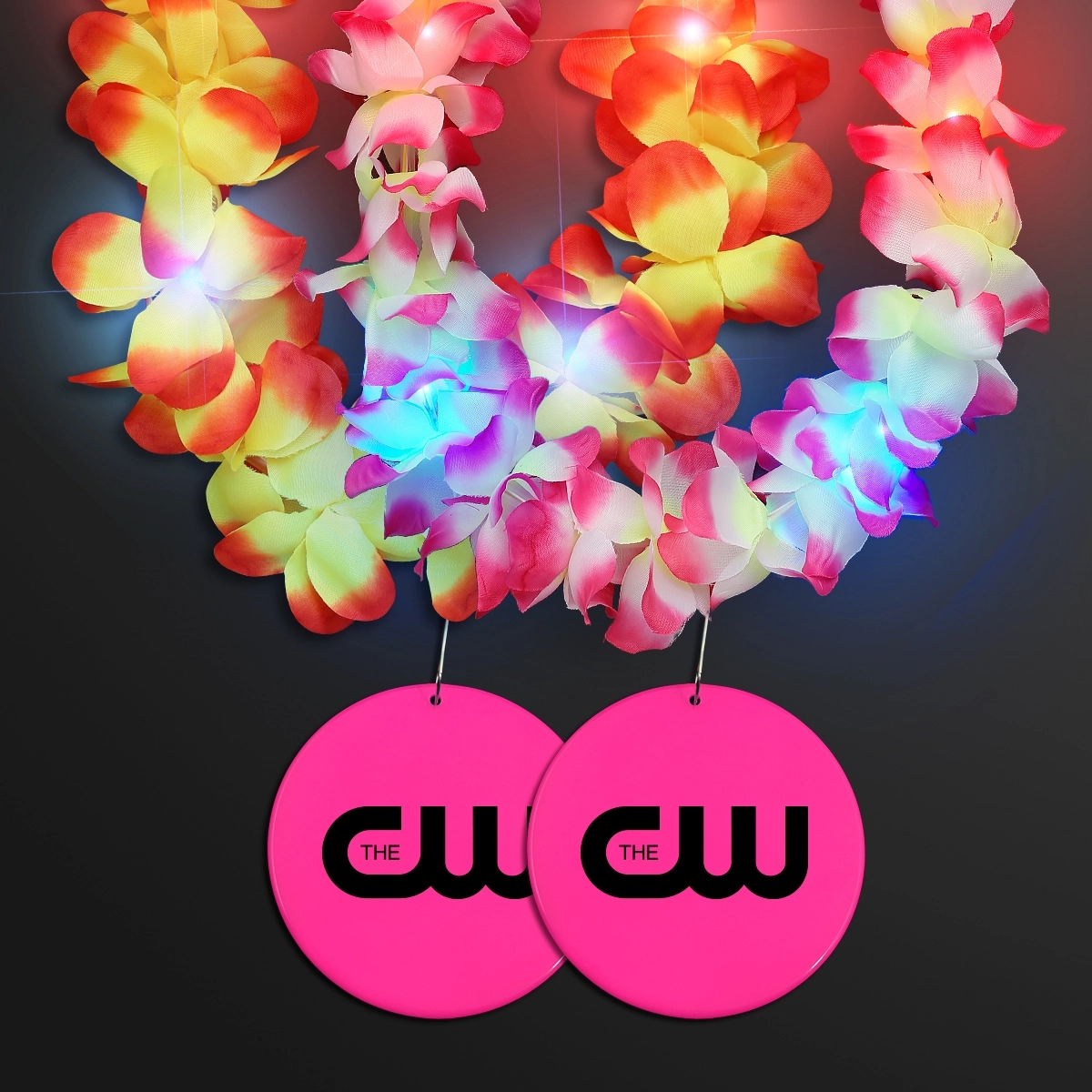 Light Up Hawaiian Leis with Custom Circle Medallion 20