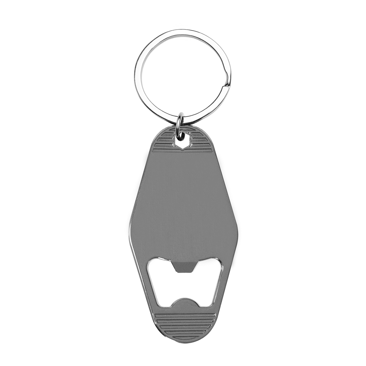 Motel Style Metal Key Tag With Bottle Opener 1